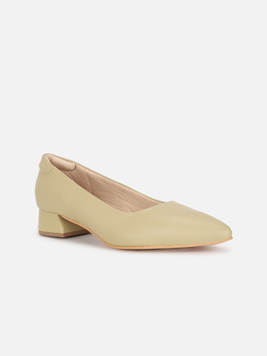 

Van Heusen Woman Pointed Toe Block Heel Pumps, Green