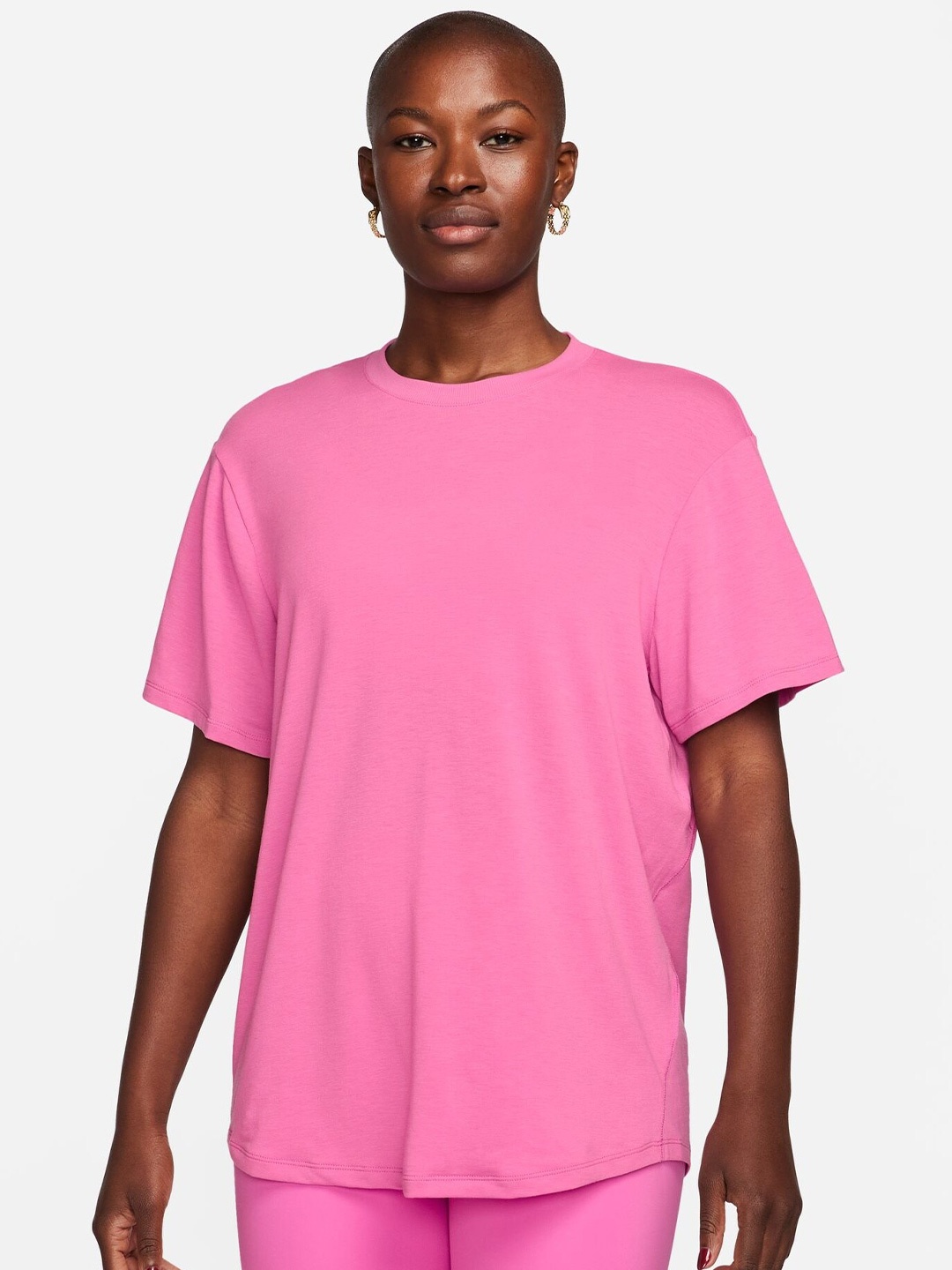 

Nike One Relaxed Dri-Fit Short-Sleeves Top, Pink