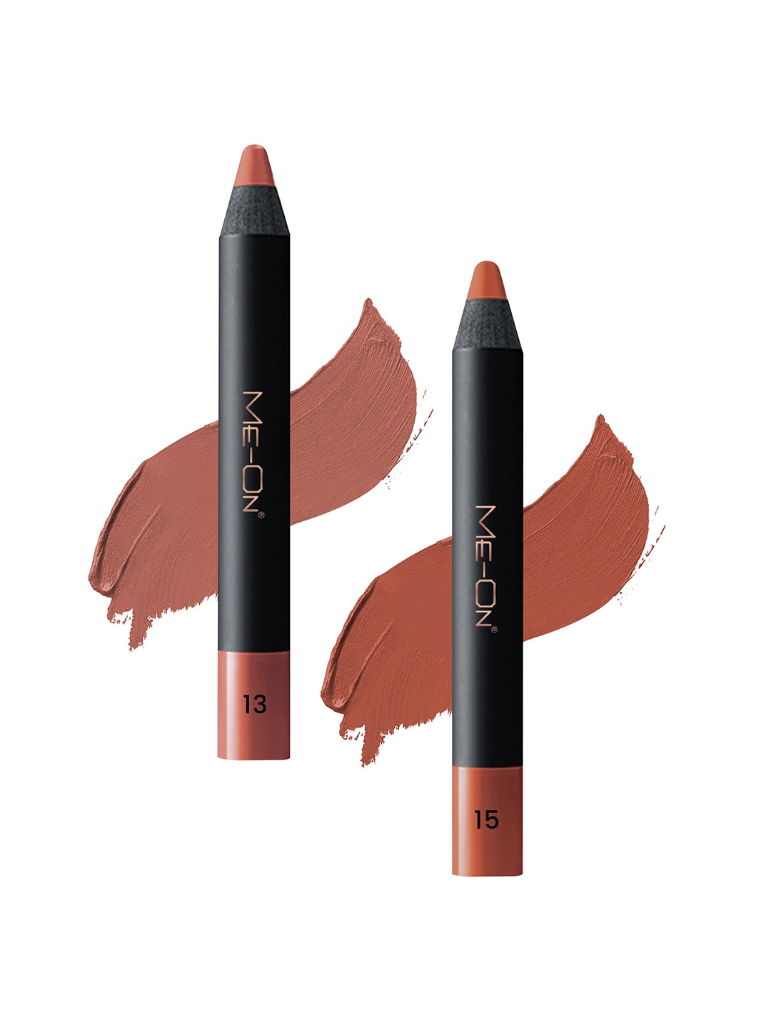 

ME-ON Photoface Set Of 2 Non Transfer Lip Crayon Lipstick - 3.6g Each - Shade 13-Shade 15, Nude