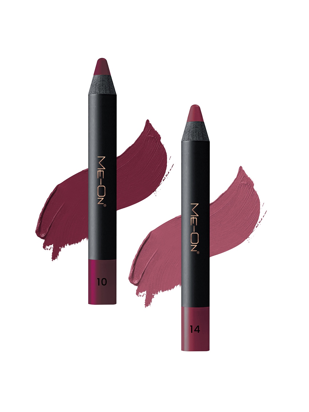

ME-ON Photoface 2-Pcs Long Lasting Lip Crayon - 3.6g Each - Shade 10-14, Multi