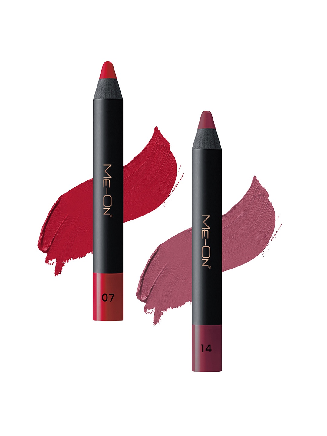 

ME-ON 2-Pcs Photoface Long-Lasting Lip Crayon - Shade 07 & 14, Pink