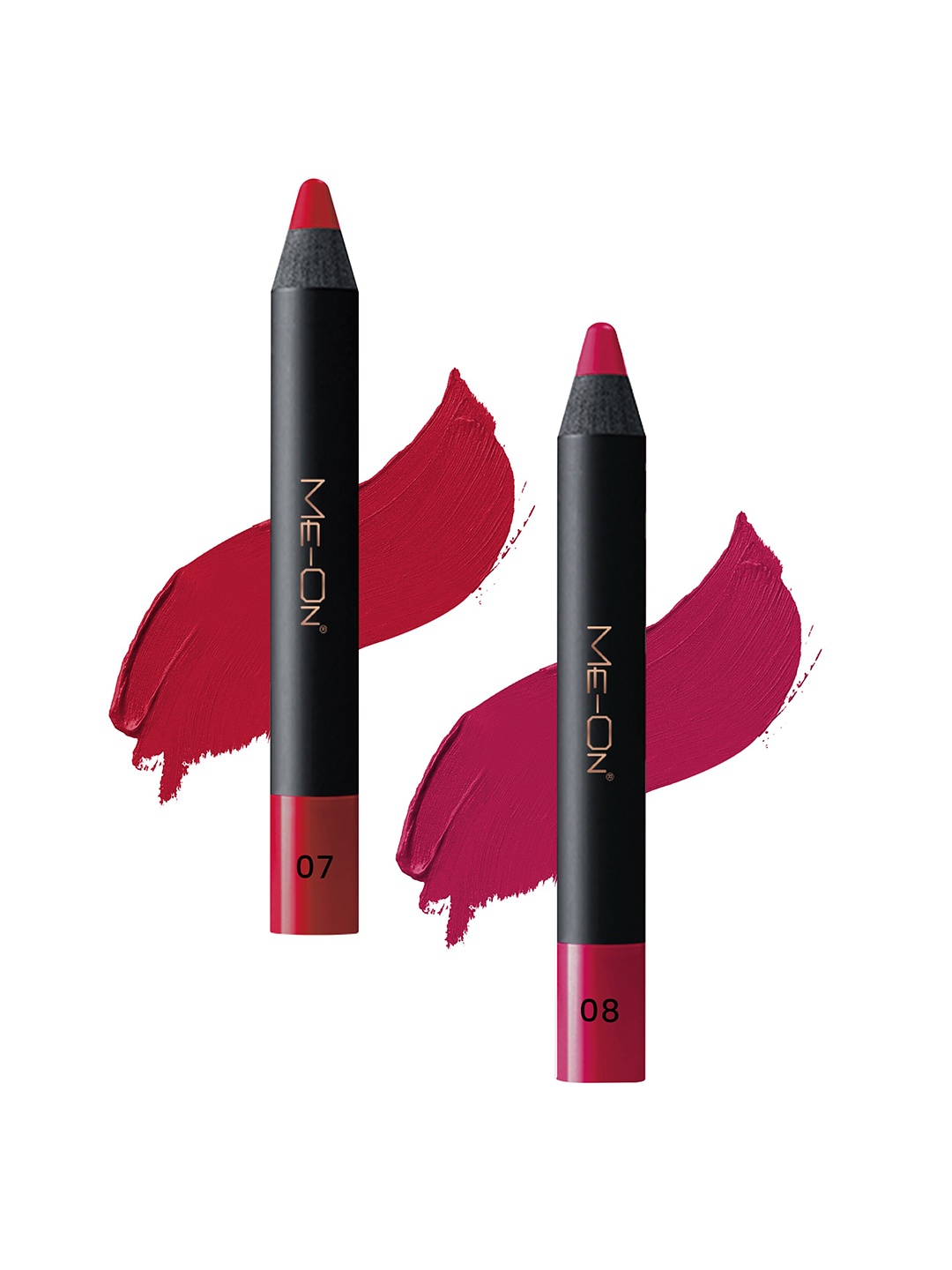 

ME-ON 2-Pcs Photoface Long-Lasting Lip Crayon - Shade 07 & 08, Pink