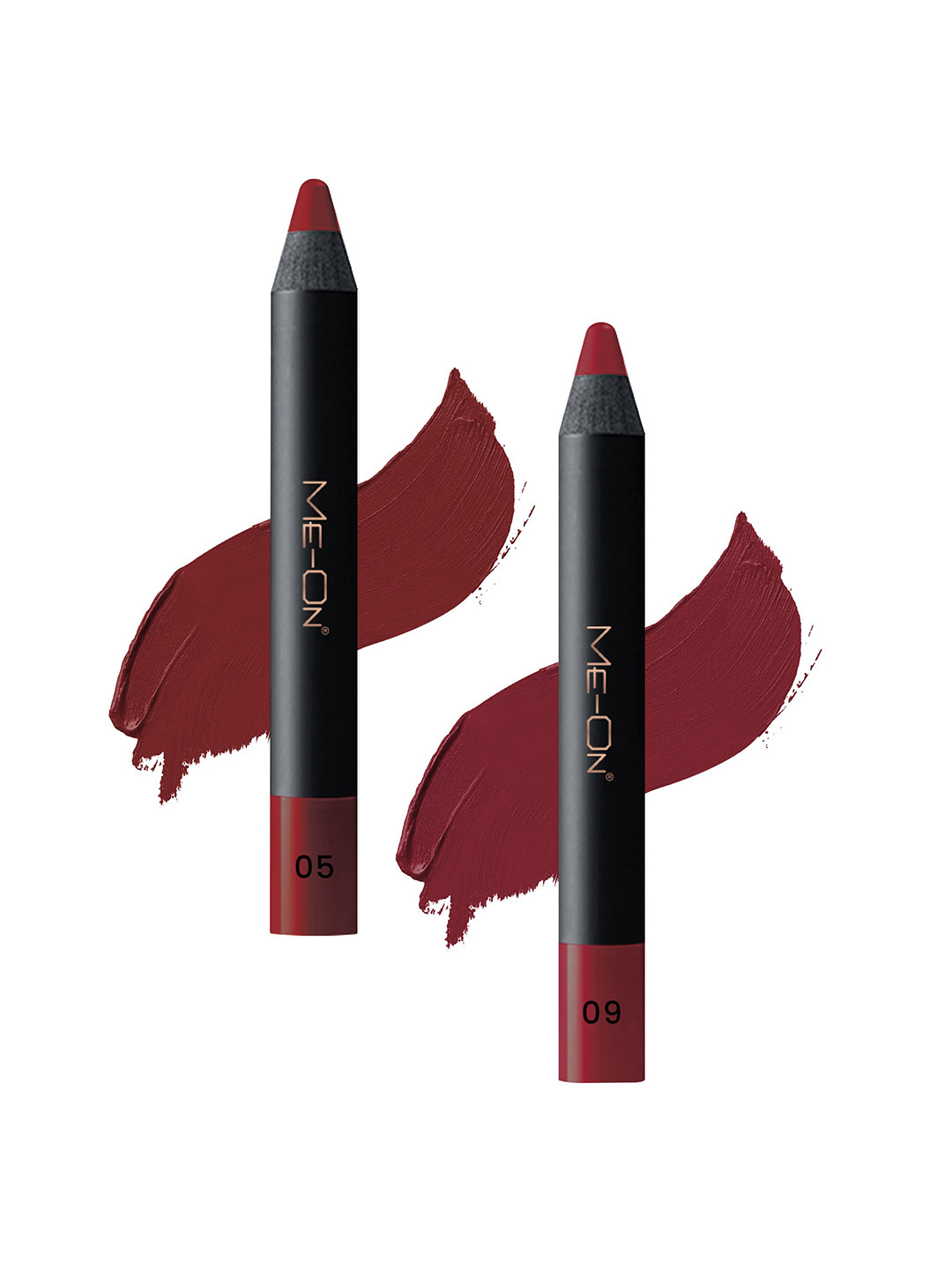 

ME-ON 2-Pcs Photoface Long-Lasting Lip Crayon - Shade 05 & 09, Maroon