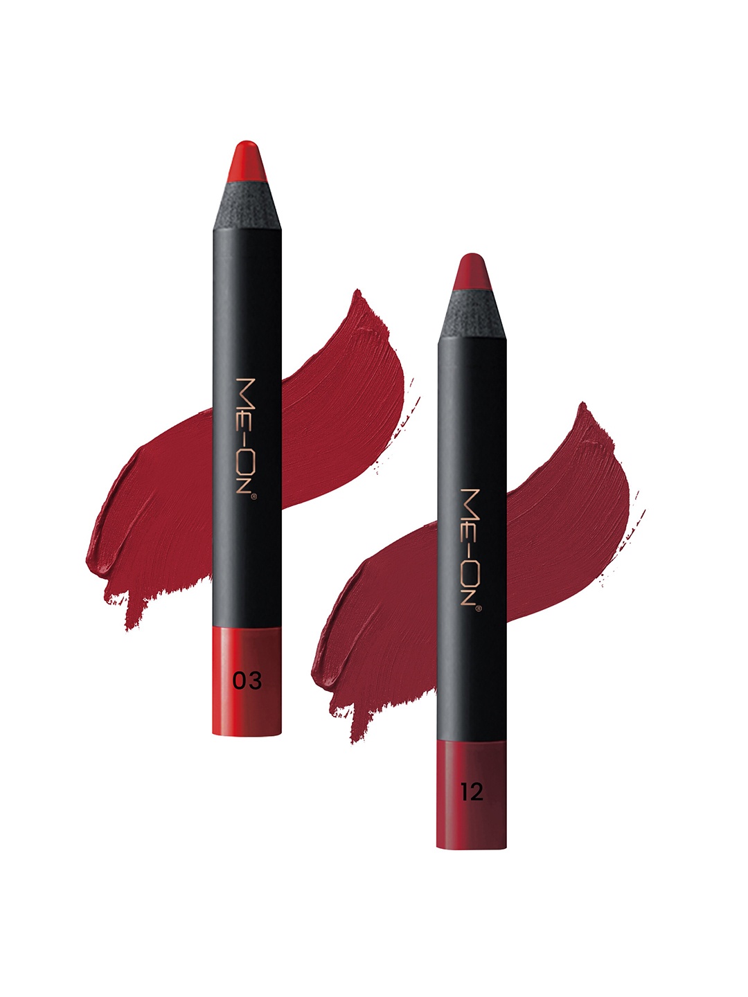 

ME-ON 2-Pcs Photoface Long-Lasting Lip Crayon - Shade 03 & 12, Pink