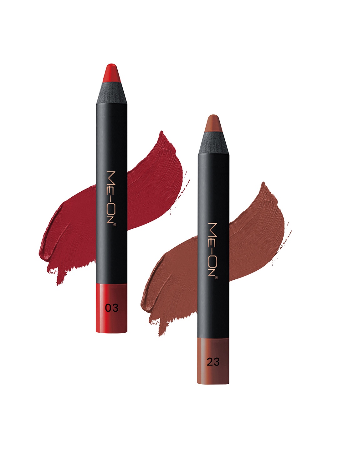 

ME-ON 2-Pcs Photoface Long-Lasting Lip Crayon - Shade 03 & 23, Pink