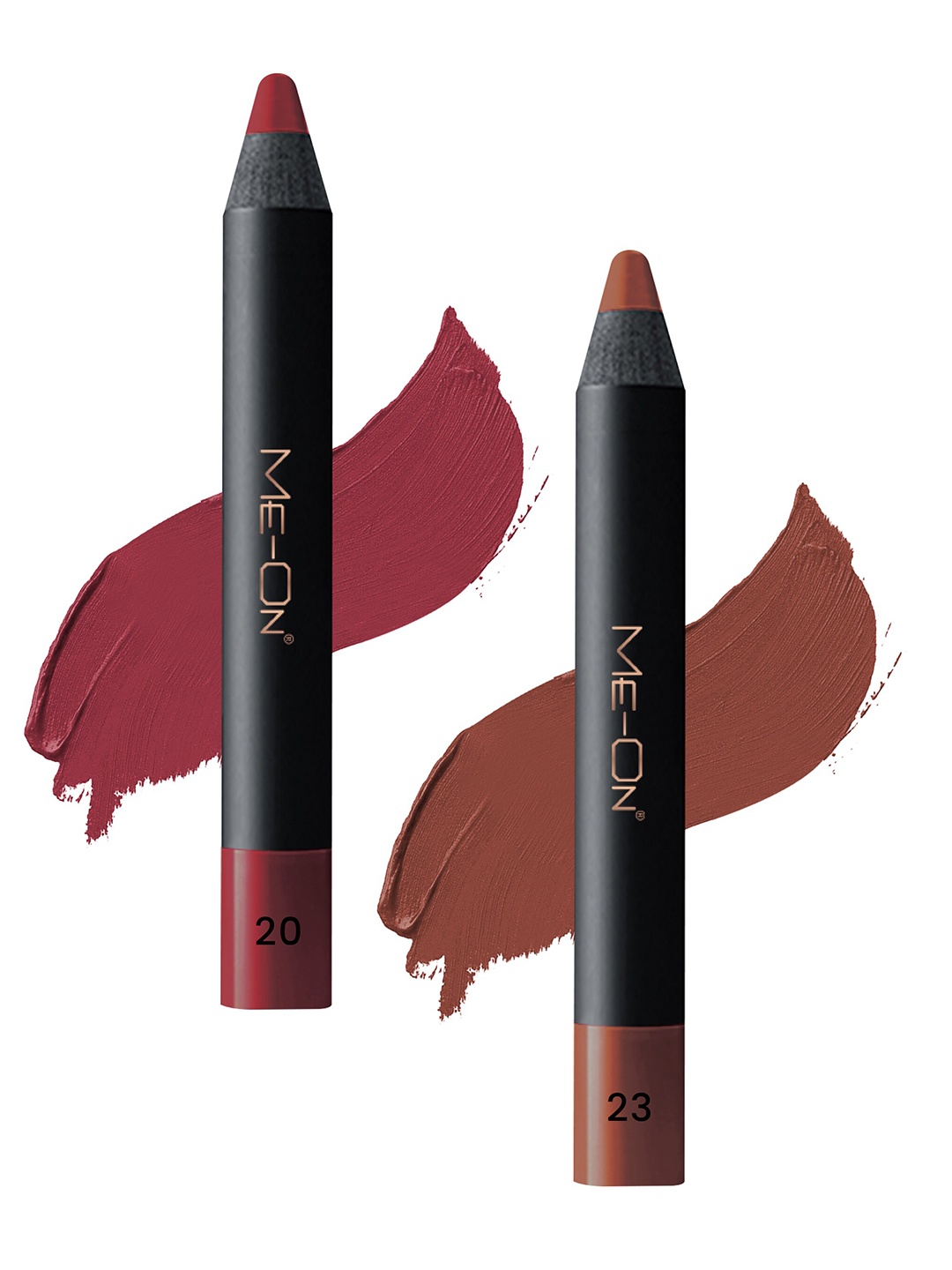 

ME-ON Photoface 2-Pcs Long Lasting Lip Crayon - 3.6g Each - Shade 20-23, Multi