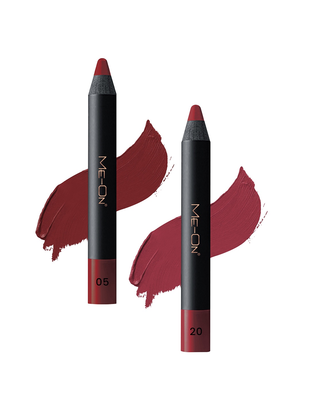 

ME-ON 2-Pcs Photoface Long-Lasting Lip Crayon - Shade 05 & 20, Pink