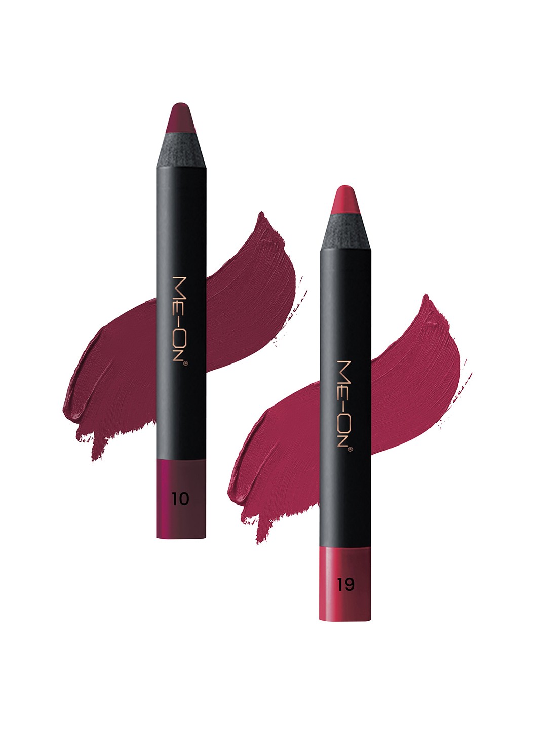 

ME-ON Set of 2 Photoface Long Lasting Matte Finish Lip Crayon - Shade 10 & 19, Pink
