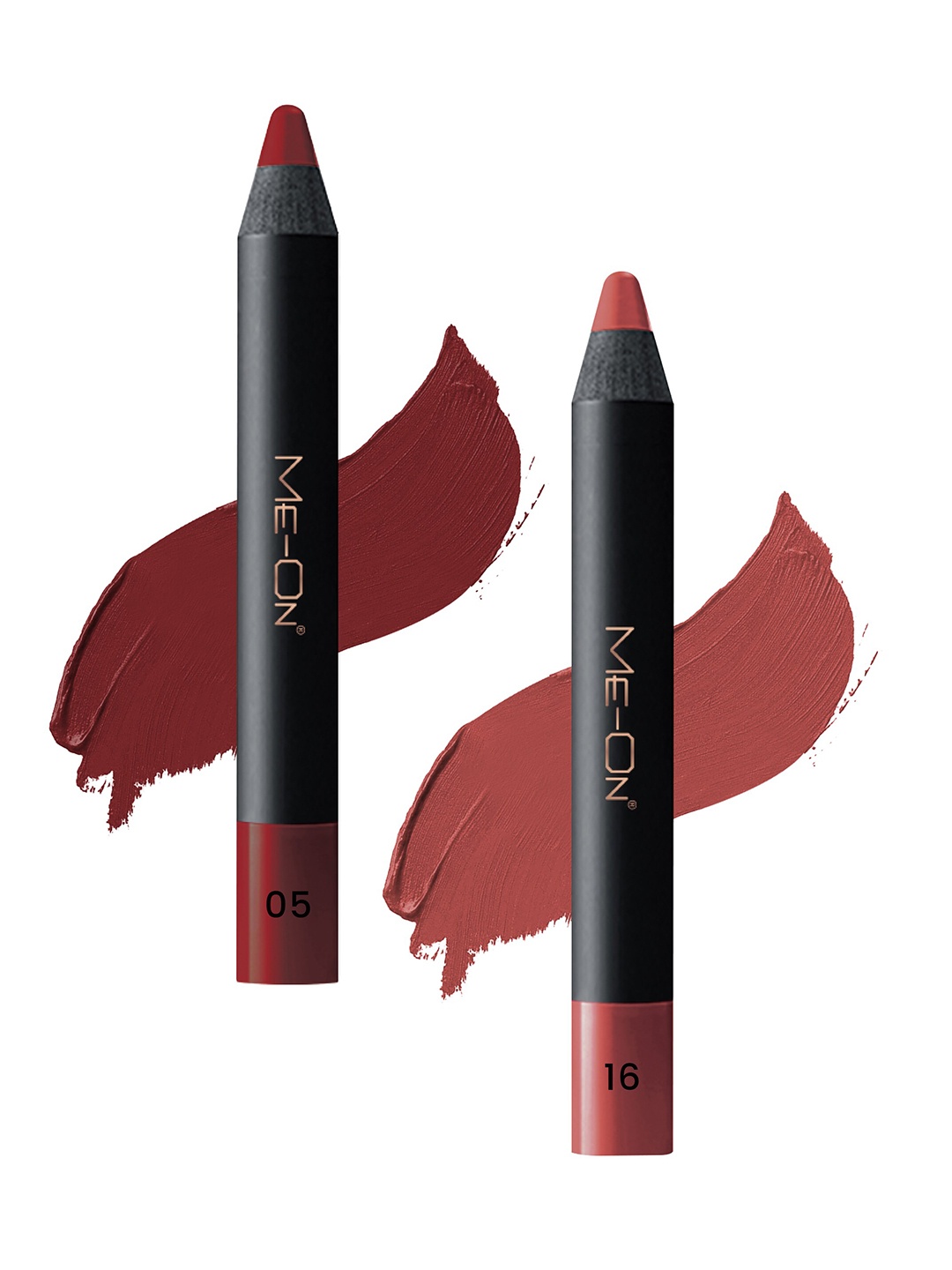 

ME-ON 2-Pcs Photoface Long-Lasting Lip Crayon - Shade 05 & 16, Nude