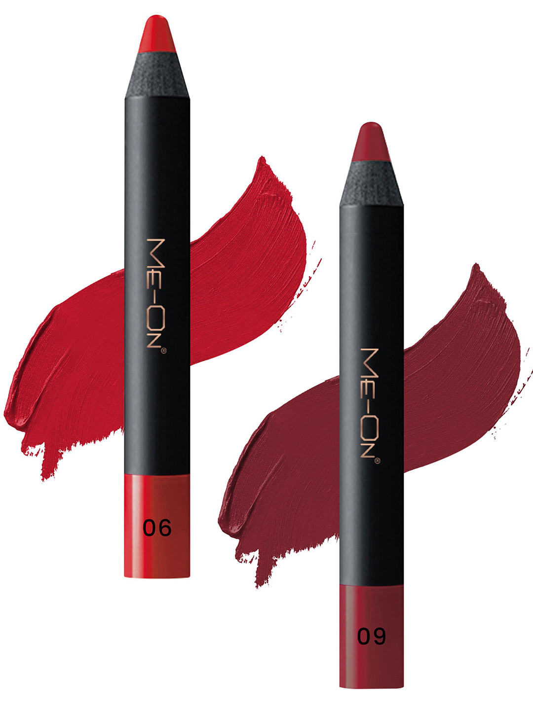 

ME-ON Set of 2 Photoface Long Lasting Lip Crayon - 3.6g Each - Shade 06-09, Maroon