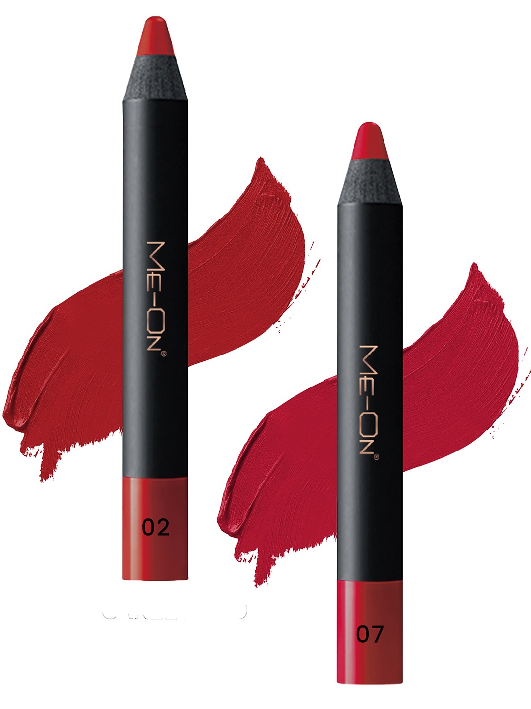 

ME-ON 2-Pcs Photoface Long-Lasting Lip Crayon - Shade 02 & 07, Maroon