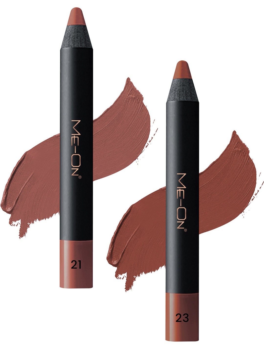 

ME-ON 2-Pcs Photoface Long-Lasting Lip Crayon - Shade 21 & 23, Nude
