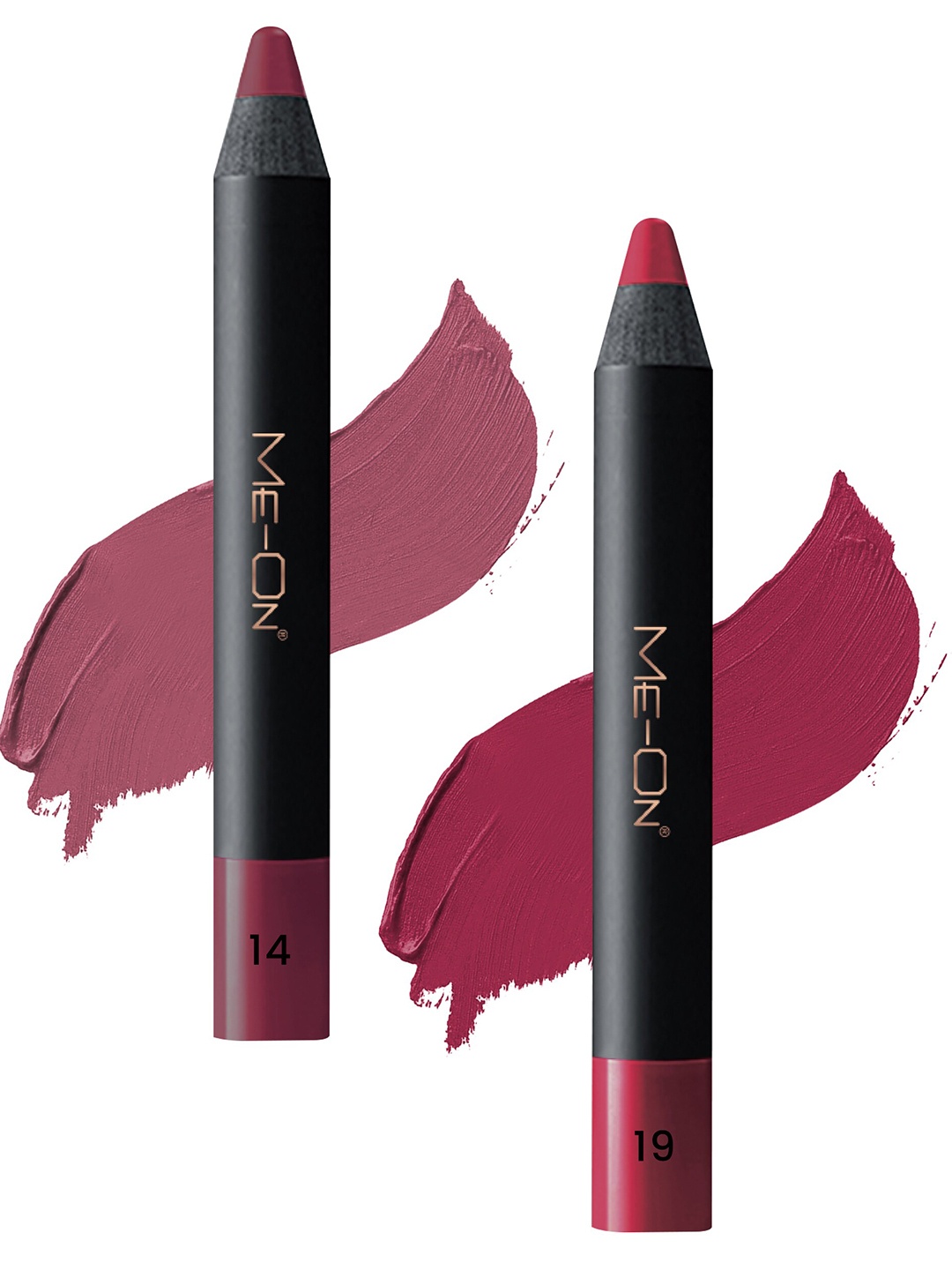 

ME-ON Photoface 2-Pcs Long Lasting Lip Crayon - 3.6g Each - Shade 14-19, Multi