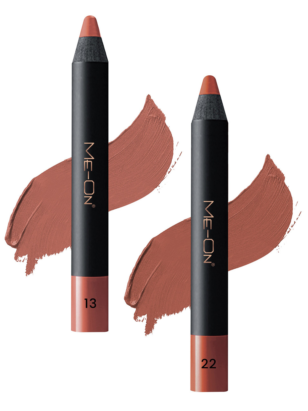 

ME-ON Set of 2 Photoface Long Lasting Matte Finish Lip Crayon - Shade 13 & 22, Nude