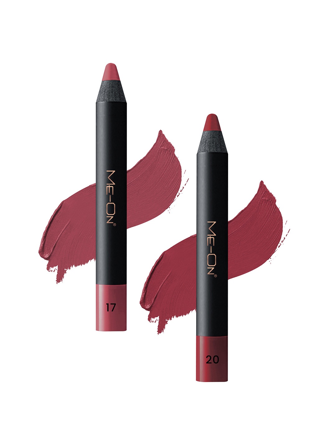 

ME-ON Set of 2 Photoface Long Lasting Lip Crayon - 3.6g Each - Shade 17-20, Rose
