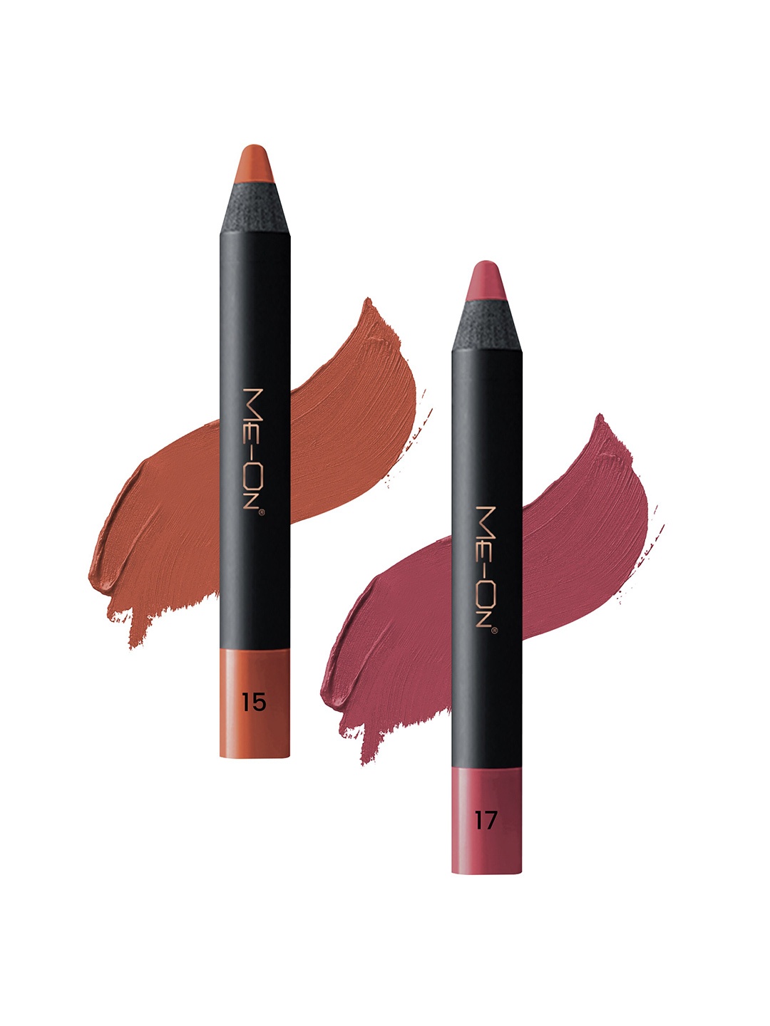 

ME-ON Set of 2 Photoface Long Lasting Lip Crayon - 3.6g Each - Shade 15-17, Rose