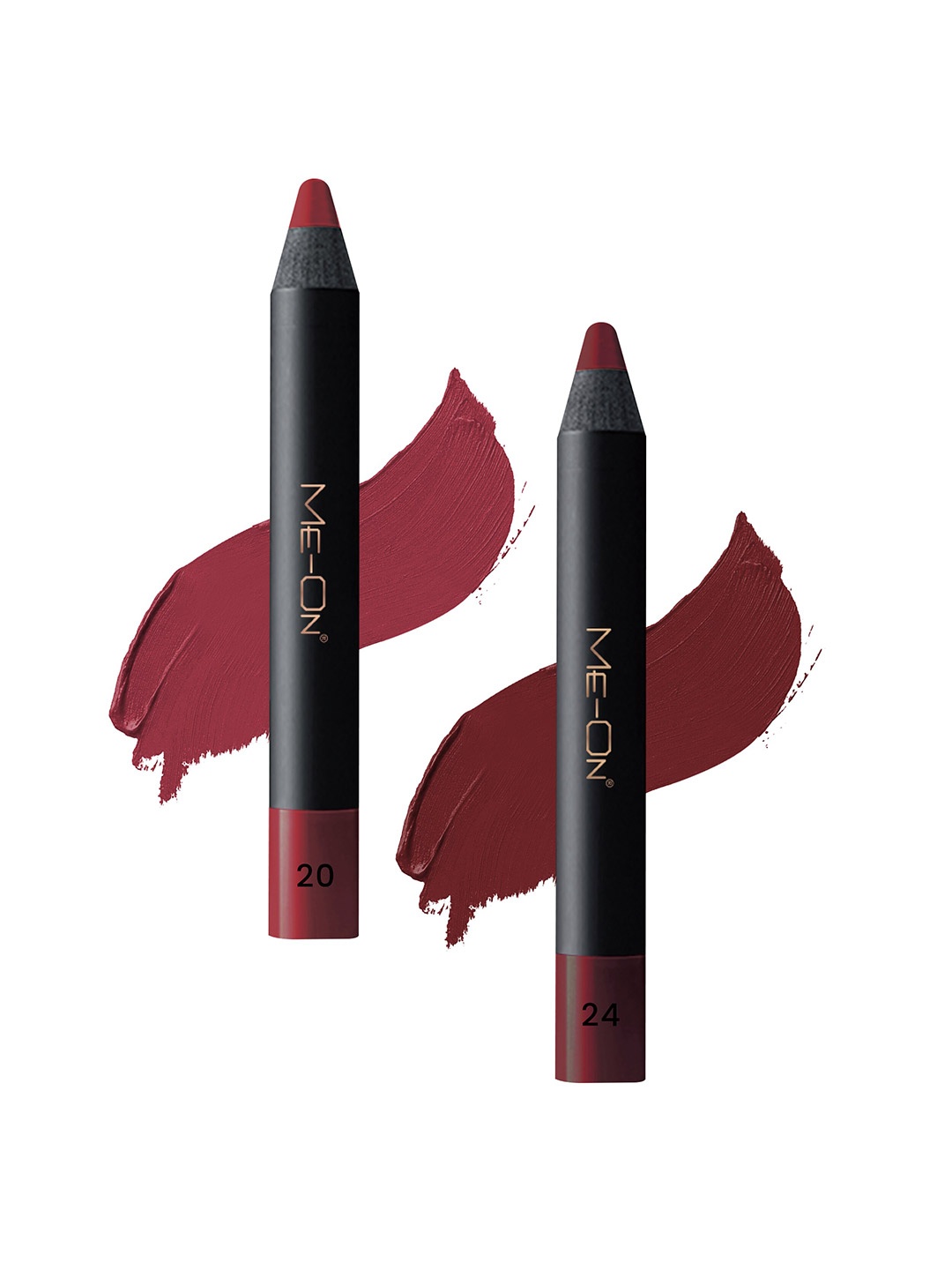 ME-ON Photoface 2-Pcs Long Lasting Lip Crayon - 3.6g Each - Shade 20-24, Multi