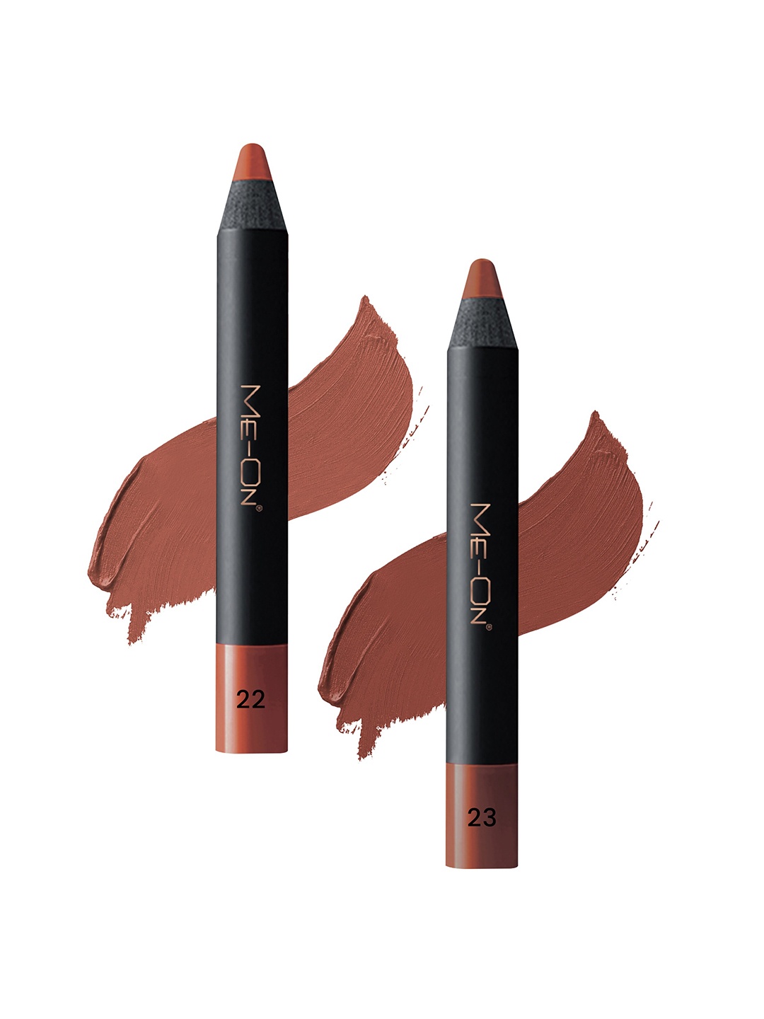 

ME-ON Set of 2 Photoface Long Lasting Matte Finish Lip Crayon - Shade 22 & 23, Nude