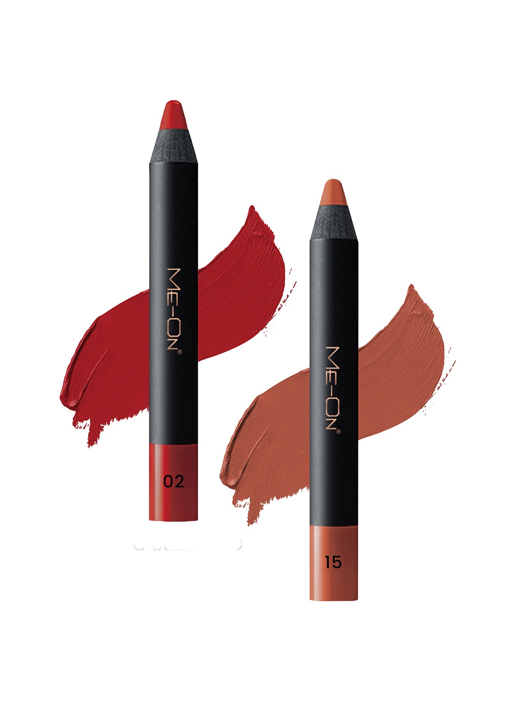 ME-ON Photoface 2-Pcs Long Lasting Lip Crayon - 3.6g Each - Shade 02-15, Multi