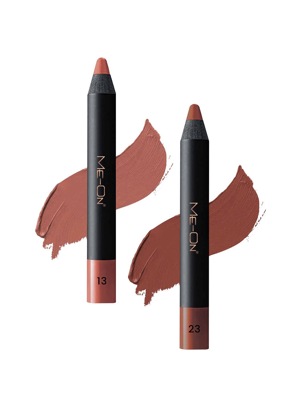 

ME-ON Set of 2 Photoface Long Lasting Matte Finish Lip Crayon - Shade 13 & 23, Nude