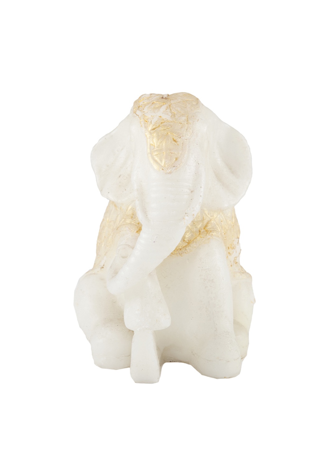 

Sitara Crafts White & Gold Toned Lord Ganesha Shape Candles