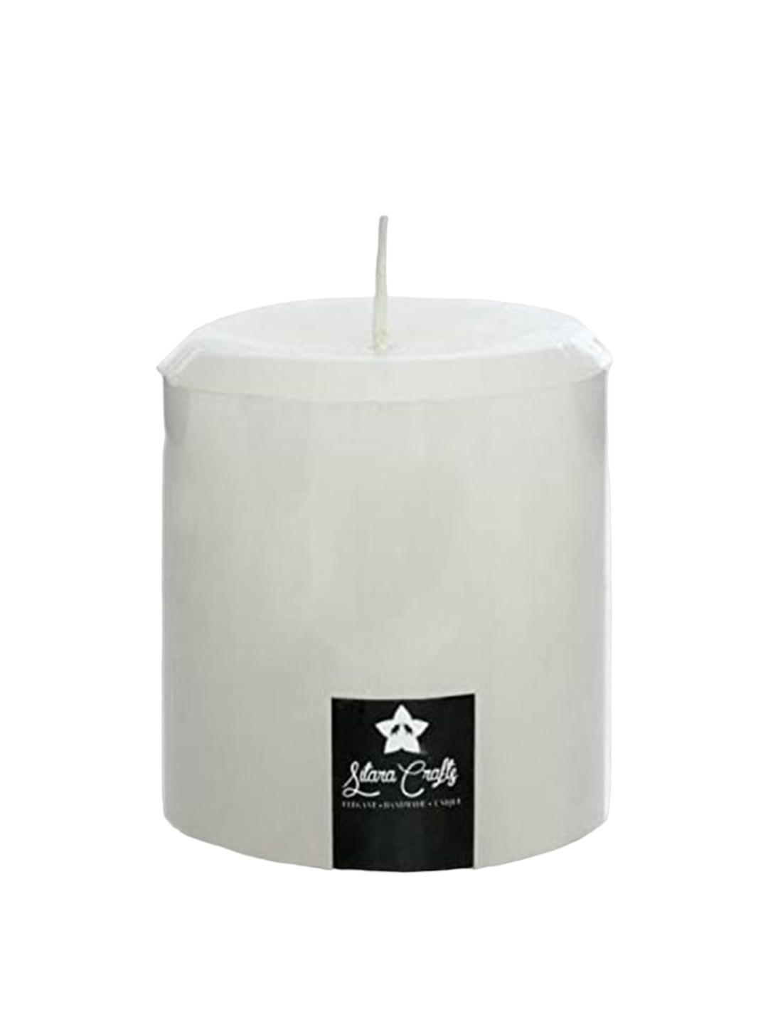 

Sitara Crafts White Pillar Candle