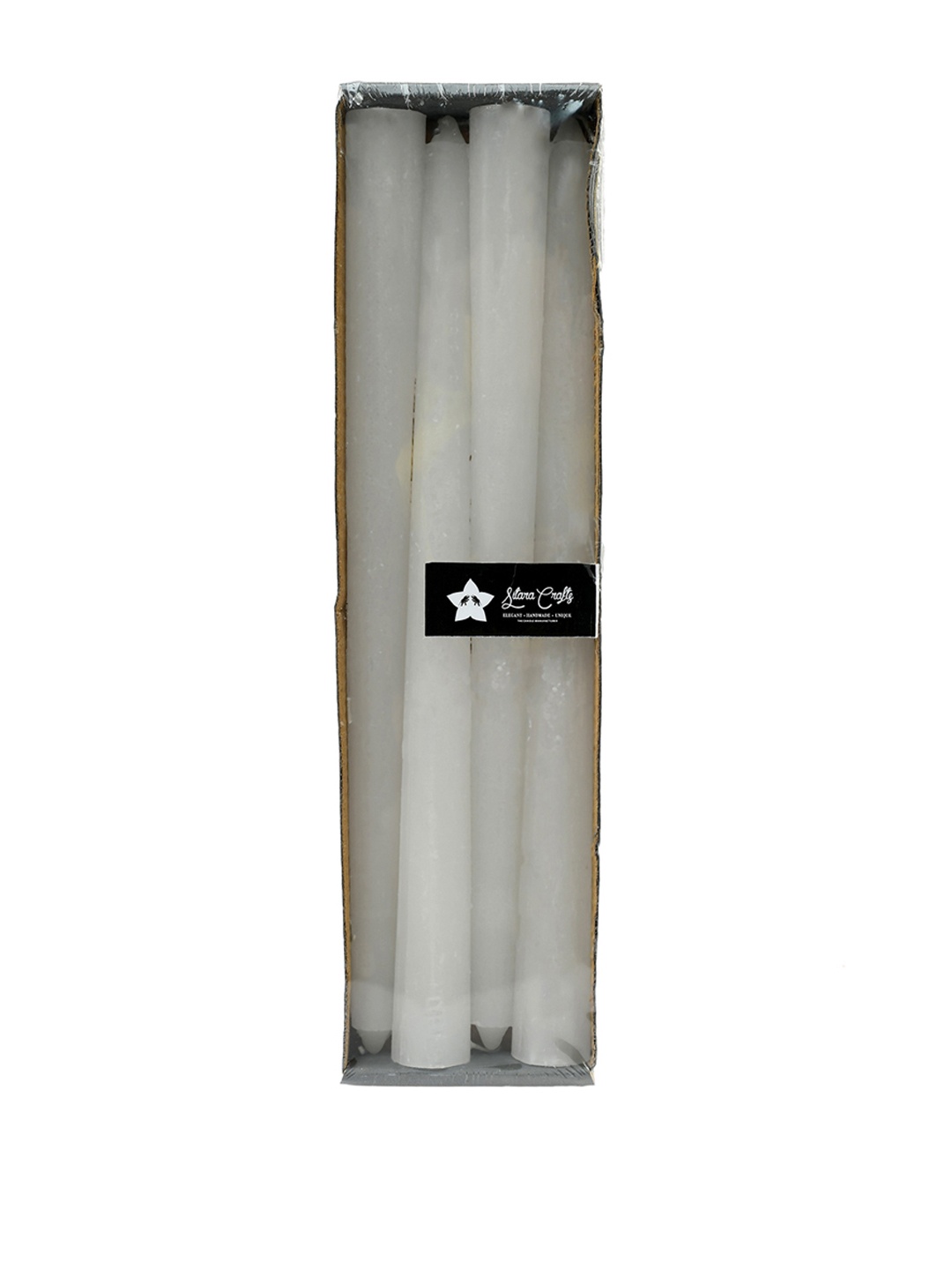 

Sitara Crafts White 4 Pieces Pillar Candle