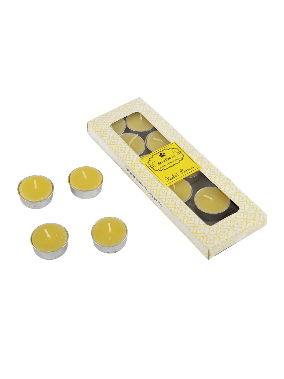 

Sitara Crafts Yellow 12 Pieces Scented Tea Light Candles