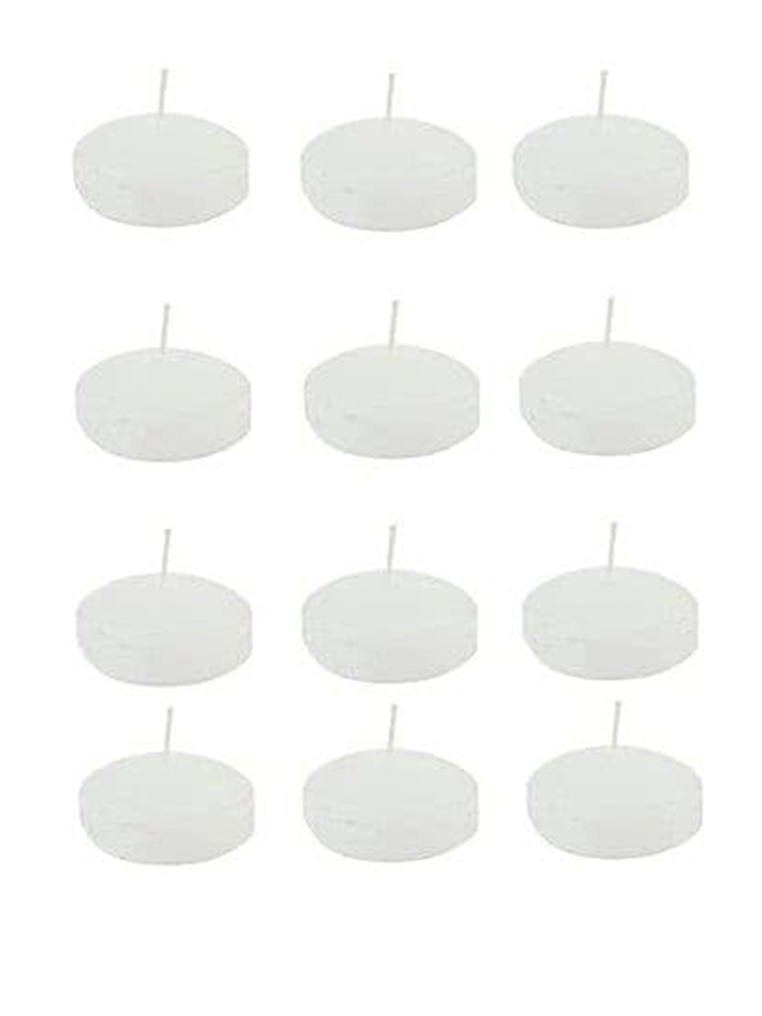 

Sitara Crafts White 12 Pieces Candles