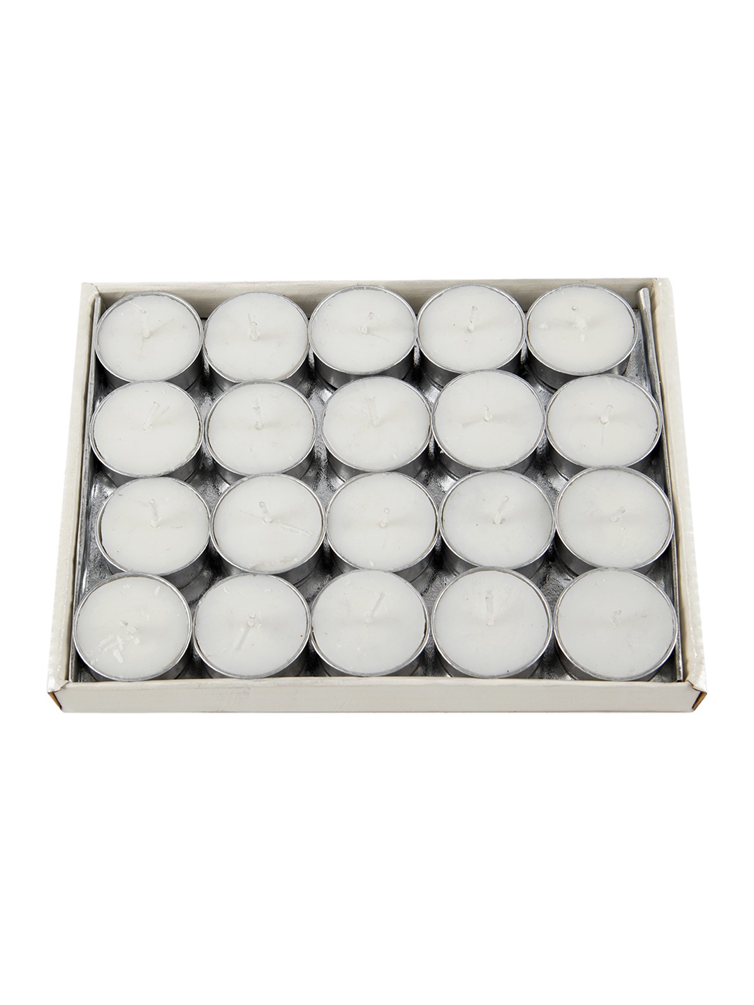 

Sitara Crafts White 20 Pieces Tea Light Candles