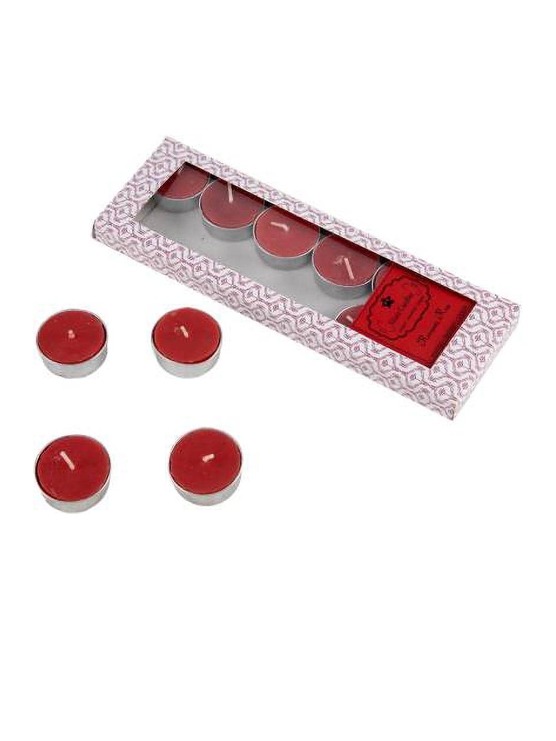 

Sitara Crafts Red 12 Pieces Scented Tea Light Candles