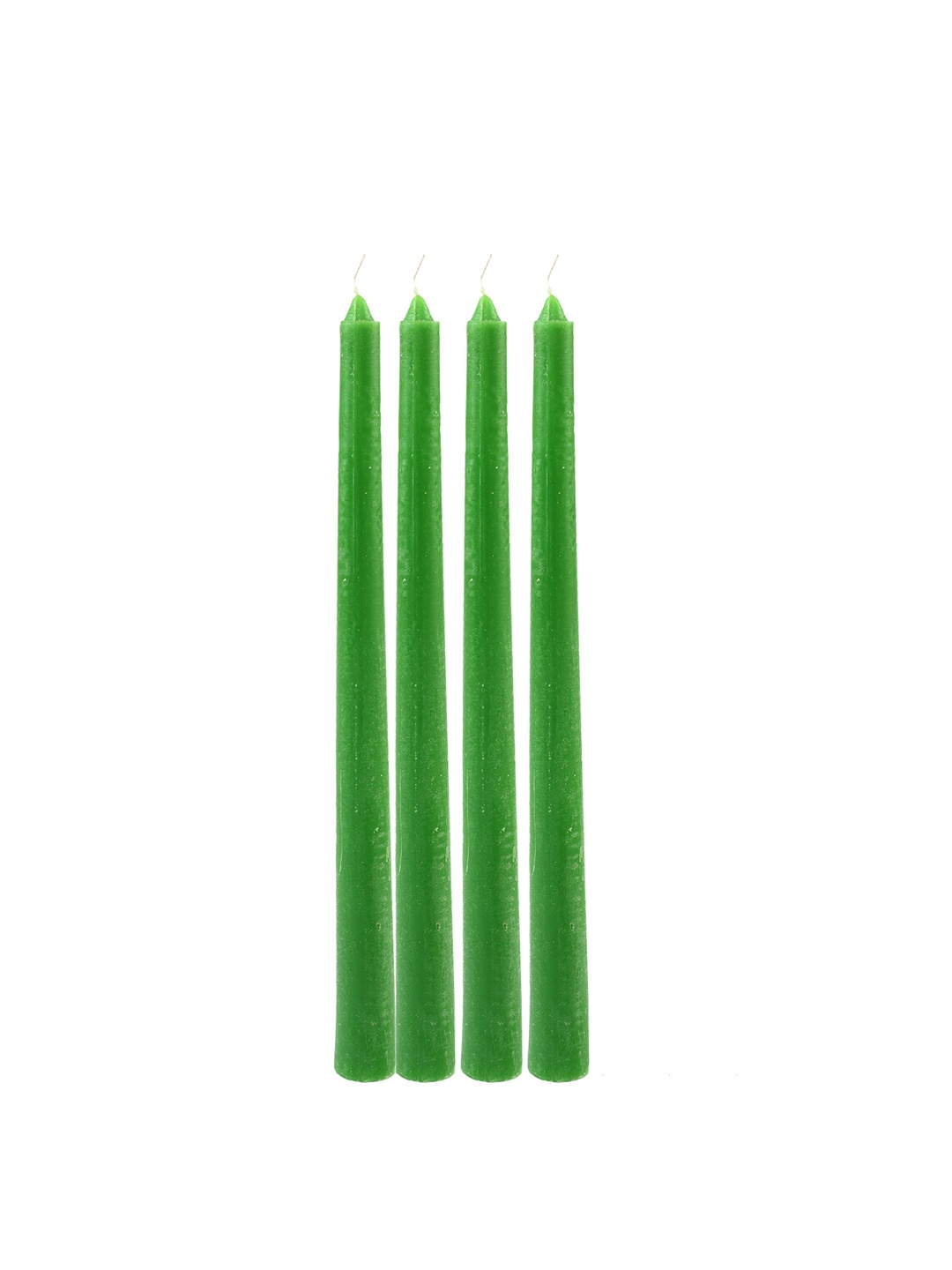 

Sitara Crafts Long Houseold Green 4 Pieces Taper Wax Candles