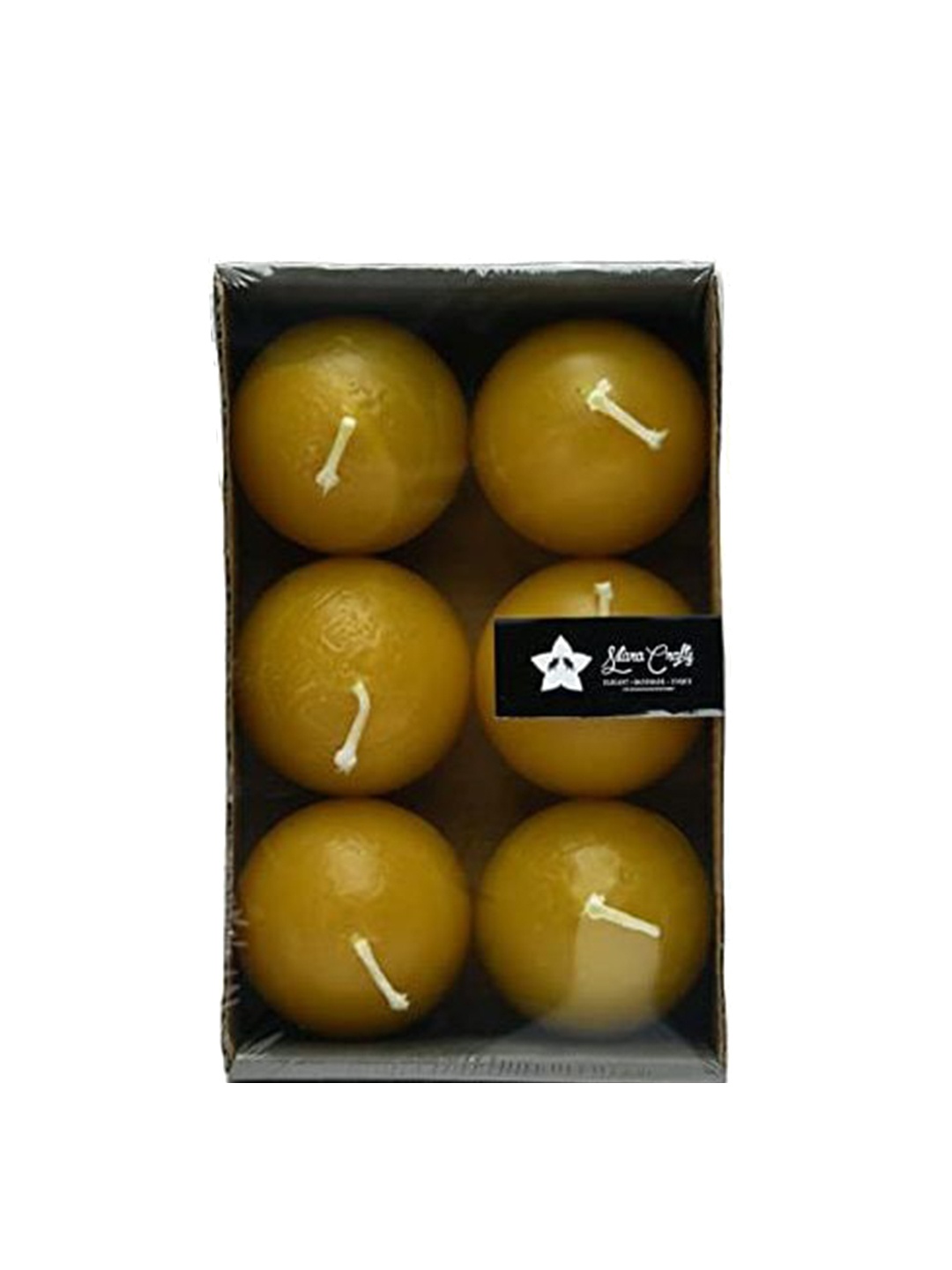 

Sitara Crafts Yellow 24 Pieces Sphere Ball Tea Light Candles
