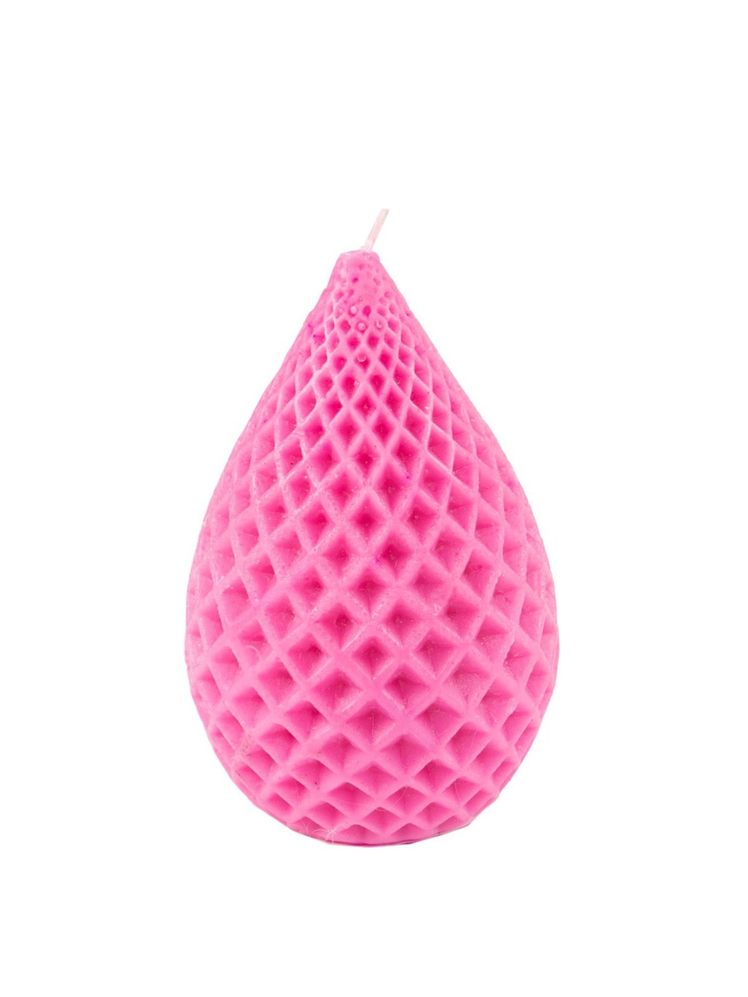 

Sitara Crafts Pink Textured Pillar Candle