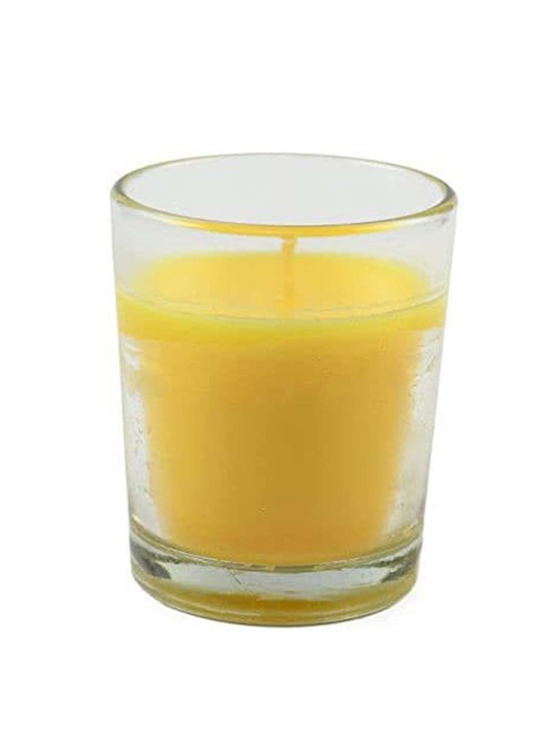 

Sitara Crafts Yellow Scented Jar Candles