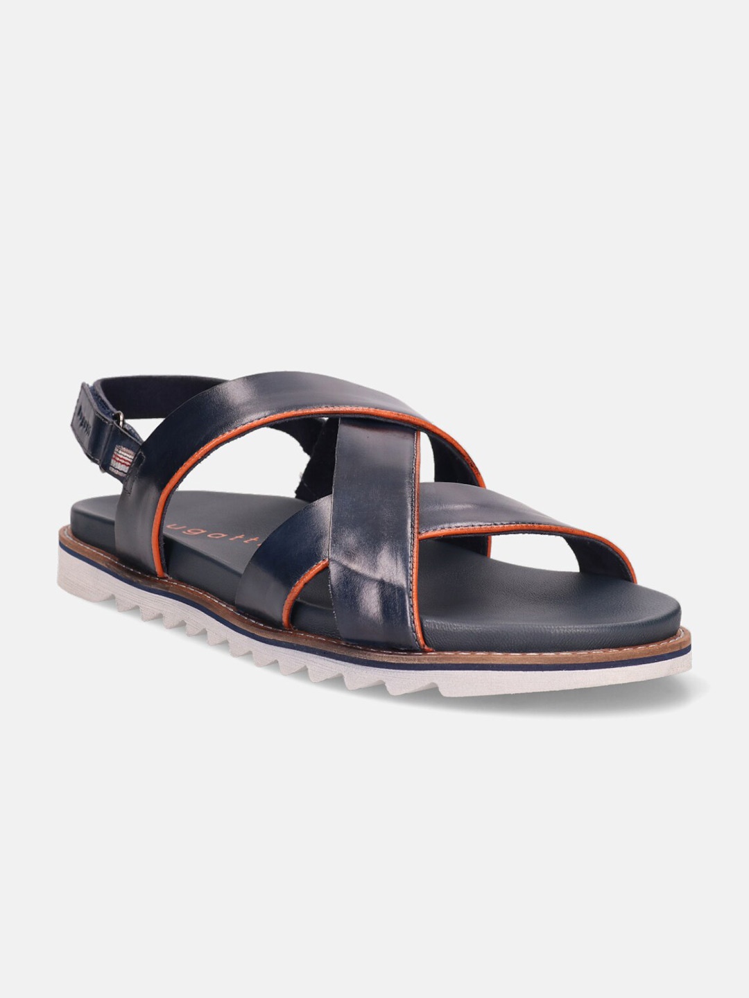 

Bugatti Limon Men Strappy Leather Comfort Sandals, Navy blue