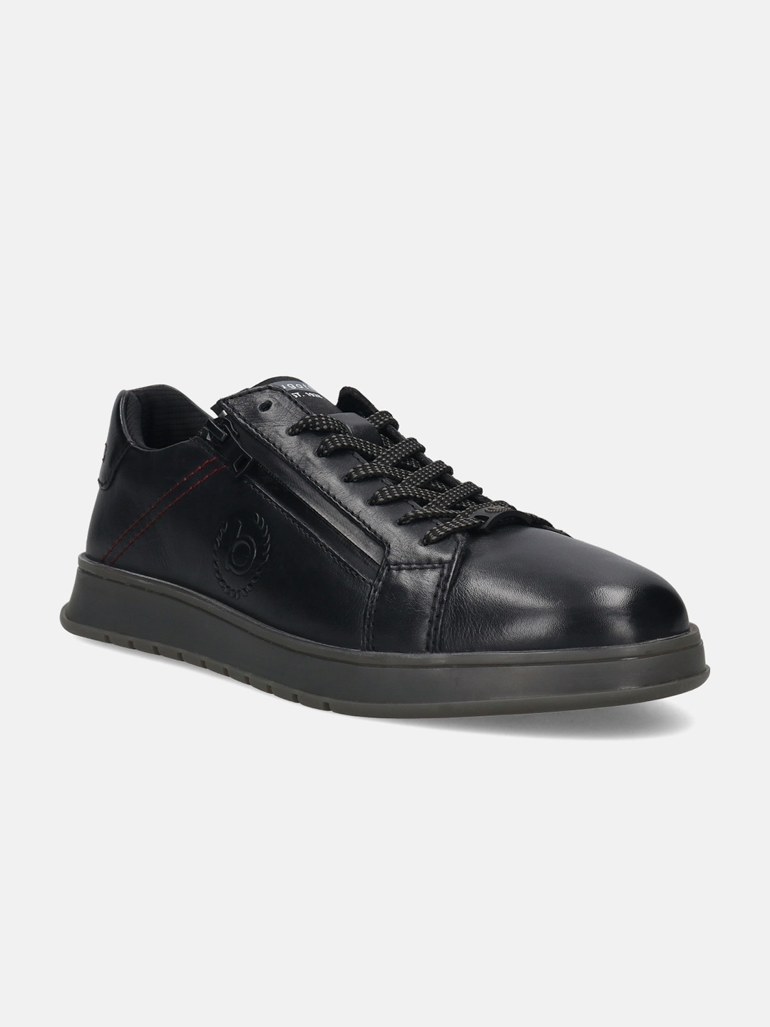 

Bugatti Fiero Men Comfort Insole Leather Sneakers, Black