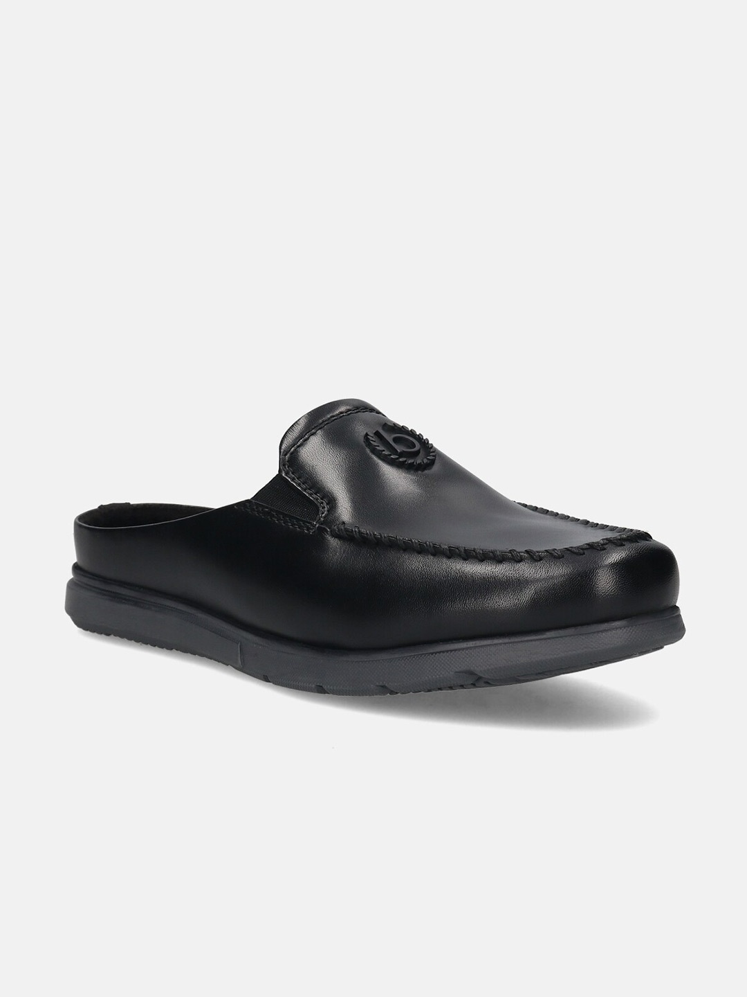 

Bugatti Domin Men Leather Comfort Sandals, Black