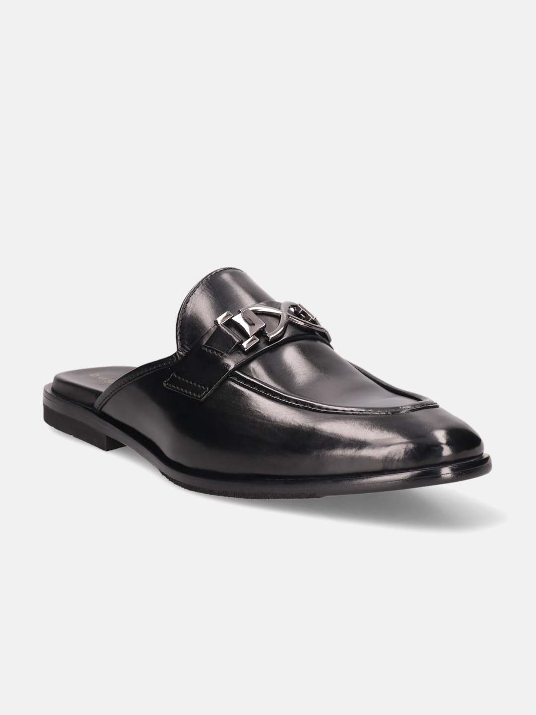 

Bugatti Rico Men Textured Leather Mules, Black