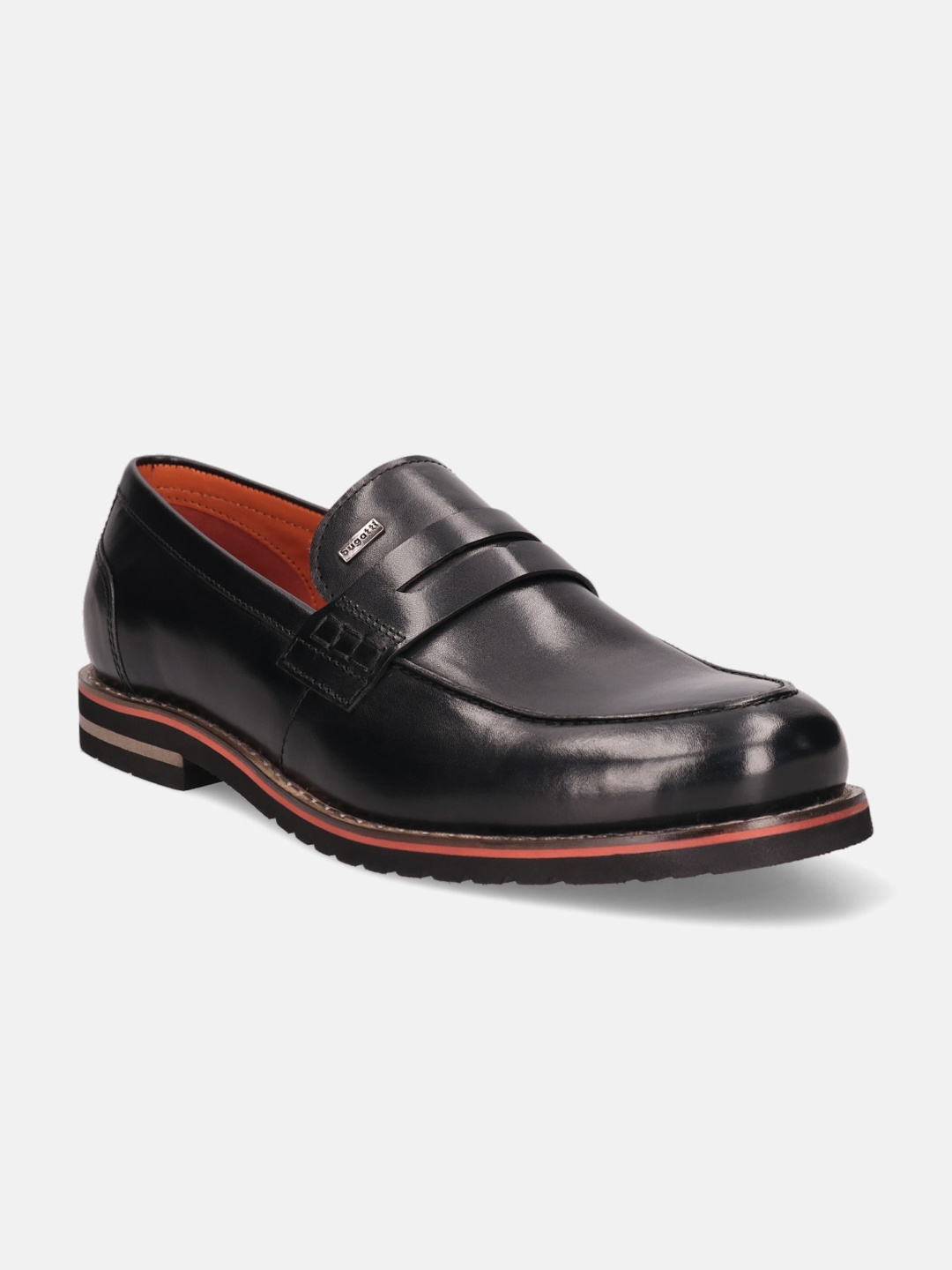 

Bugatti Caleo Revo ExKo Men Leather Loafers, Black