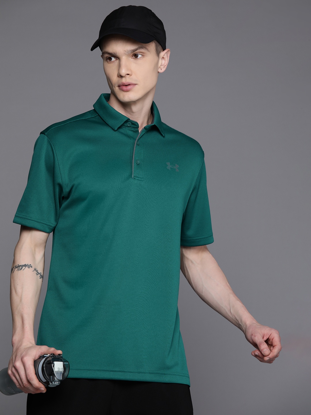 

UNDER ARMOUR Tech Polo Collar T-shirt, Teal