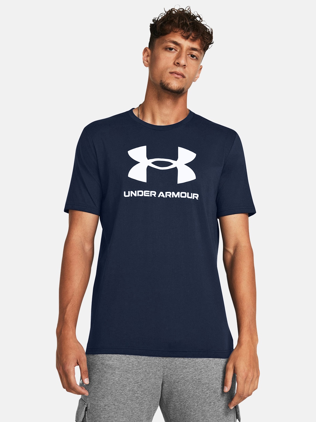 

UNDER ARMOUR Sportstyle Logo Update Short Sleeve T-shirt, Navy blue