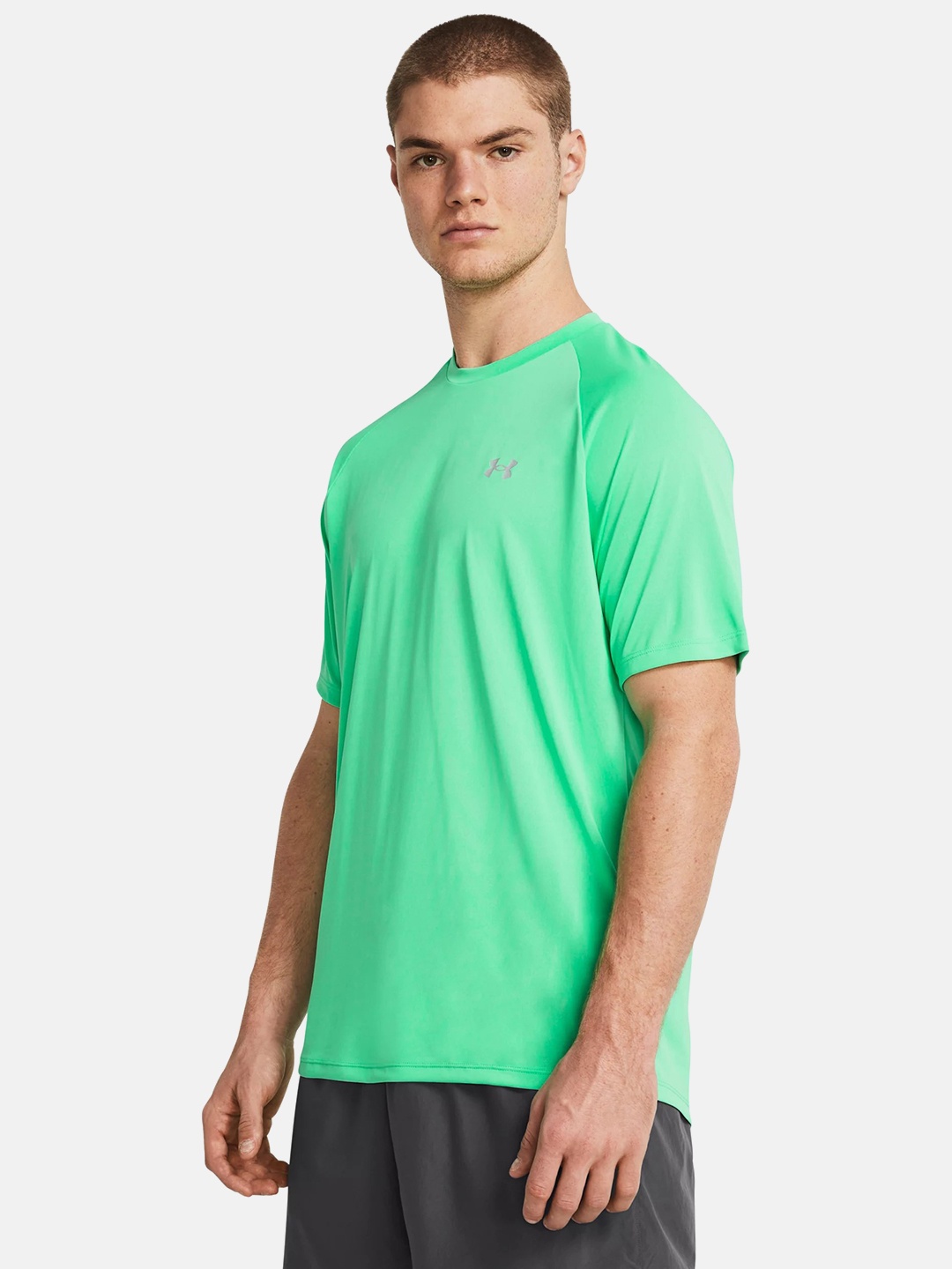 

UNDER ARMOUR Tech Reflective Raglan Sleeves T-shirt, Green