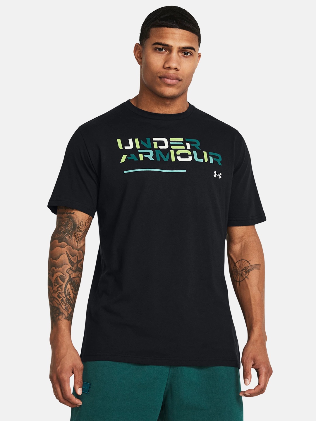 

UNDER ARMOUR Printed Wordmark Short Sleeve T-shirt, Black