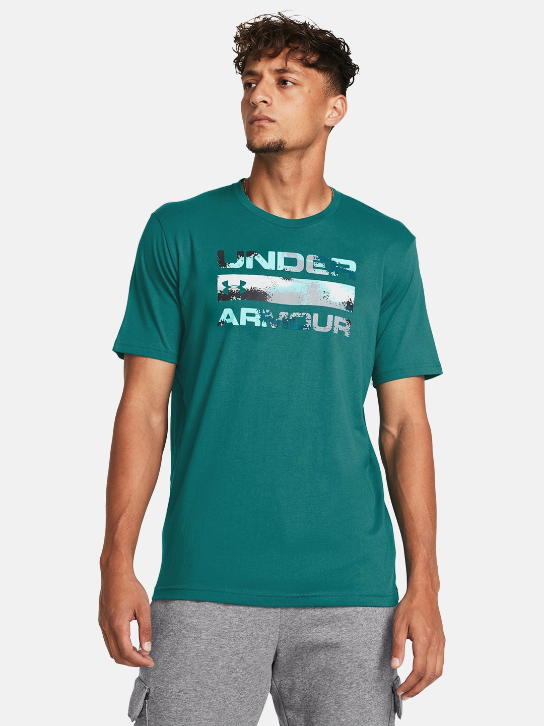 

UNDER ARMOUR Stacked Logo Fill T-shirt, Teal