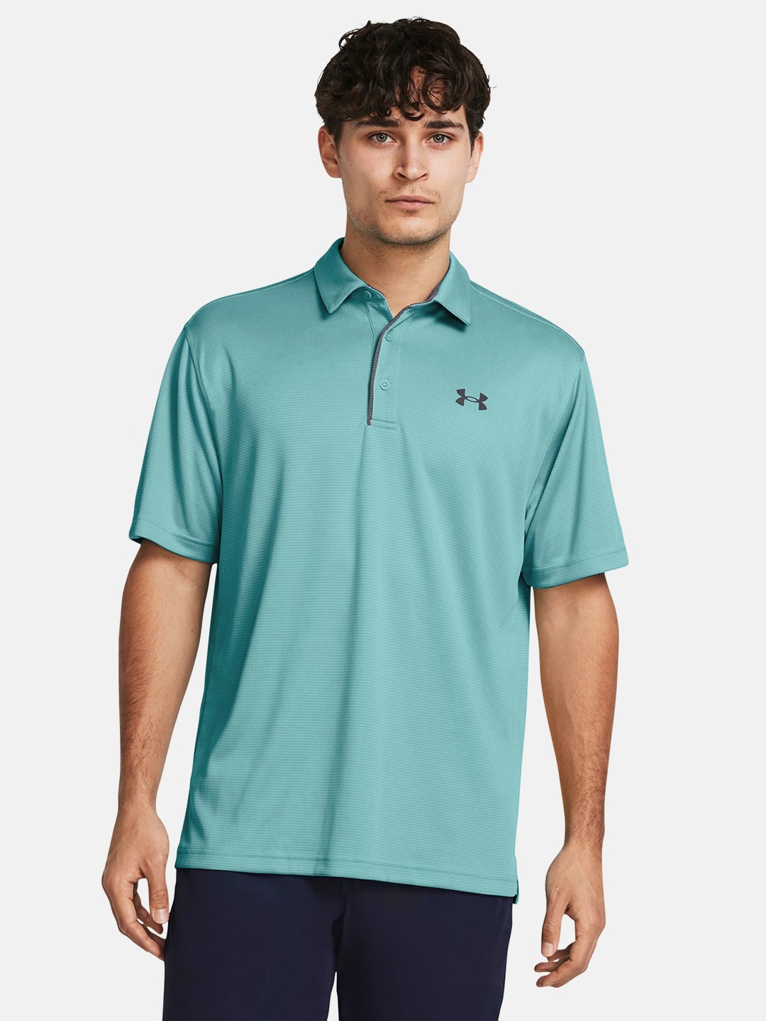 

UNDER ARMOUR Tech Polo Collar T-shirt, Sea green