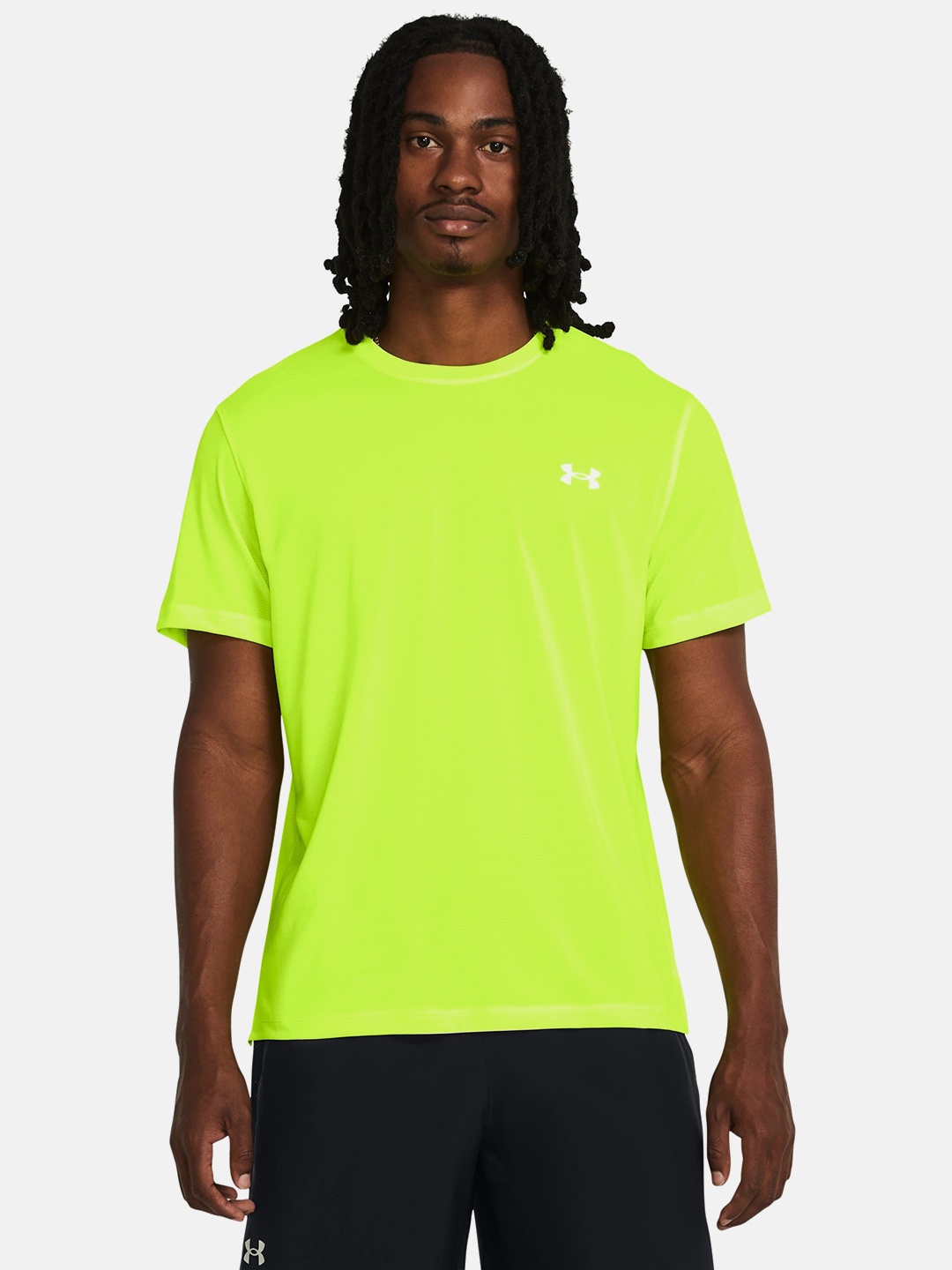 

UNDER ARMOUR Launch Short Sleeve Running T-shirt, Lime green