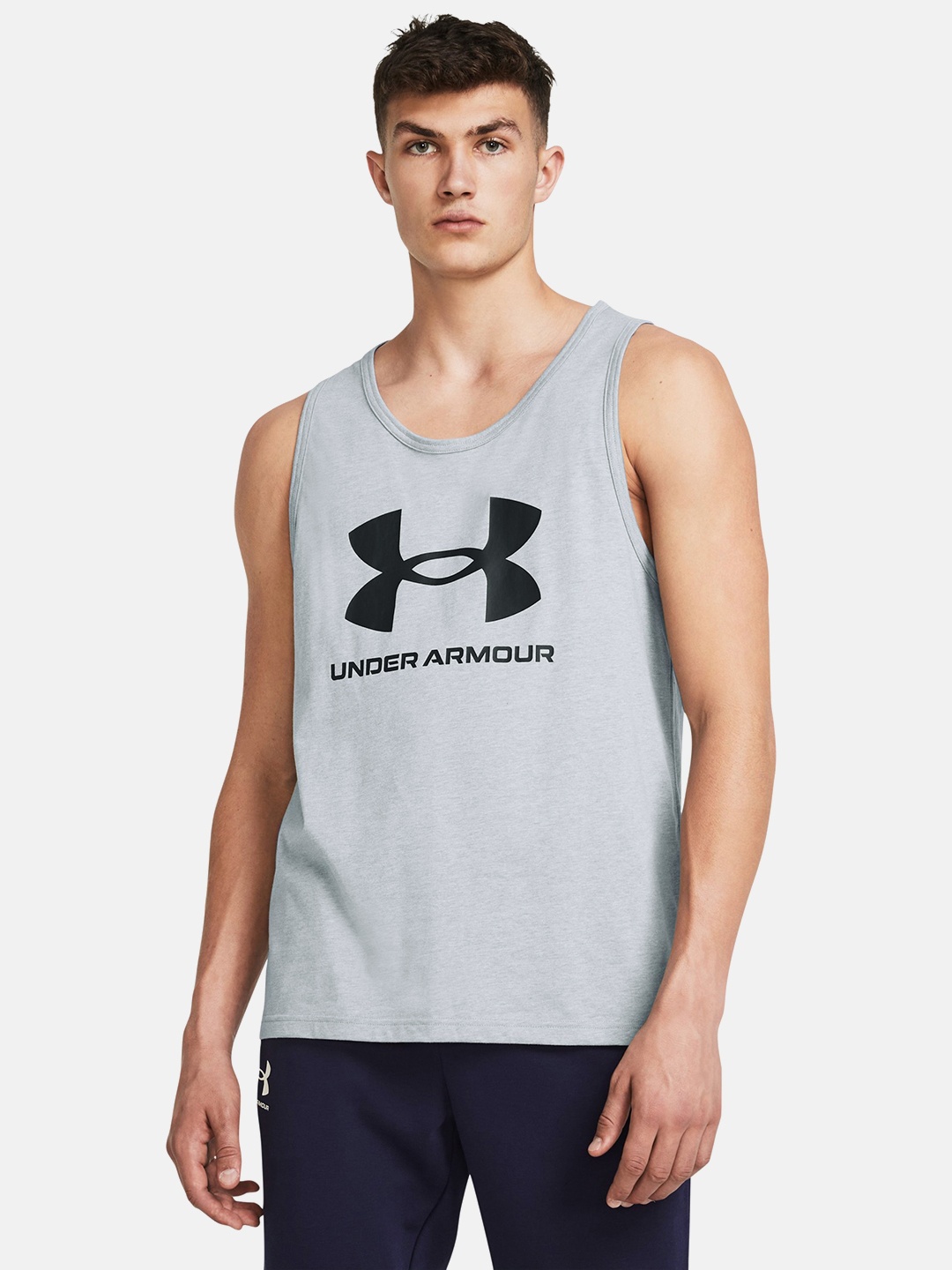 

UNDER ARMOUR Sportstyle Logo Tank T-shirt, Grey