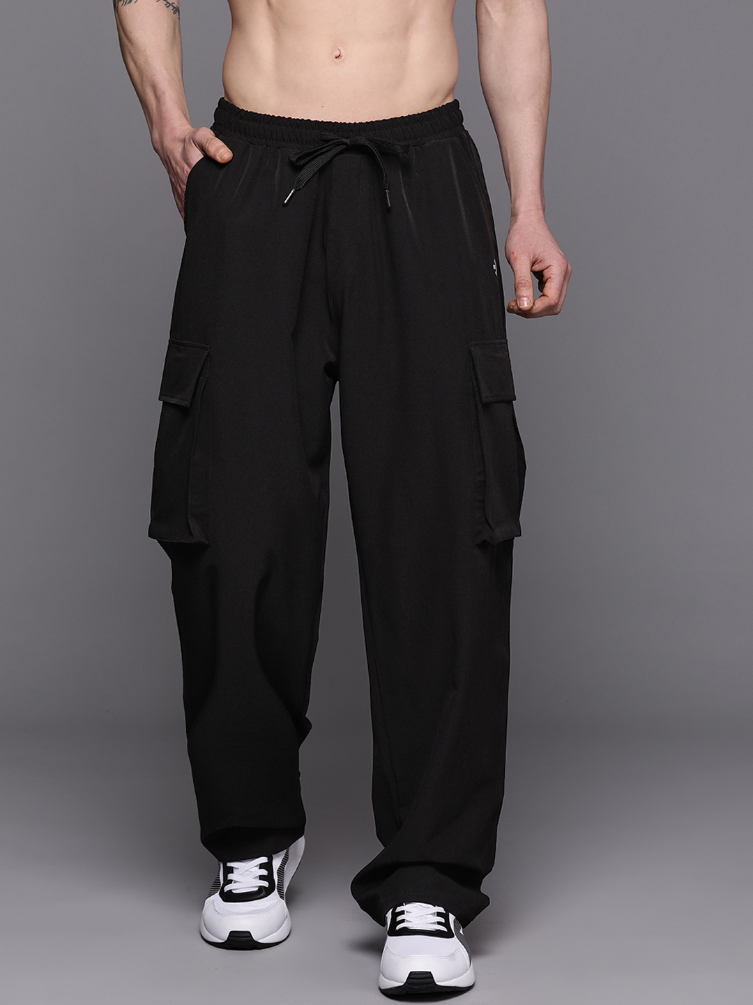 

HRX by Hrithik Roshan Men Rapid-Dry Training Track Pants, Black