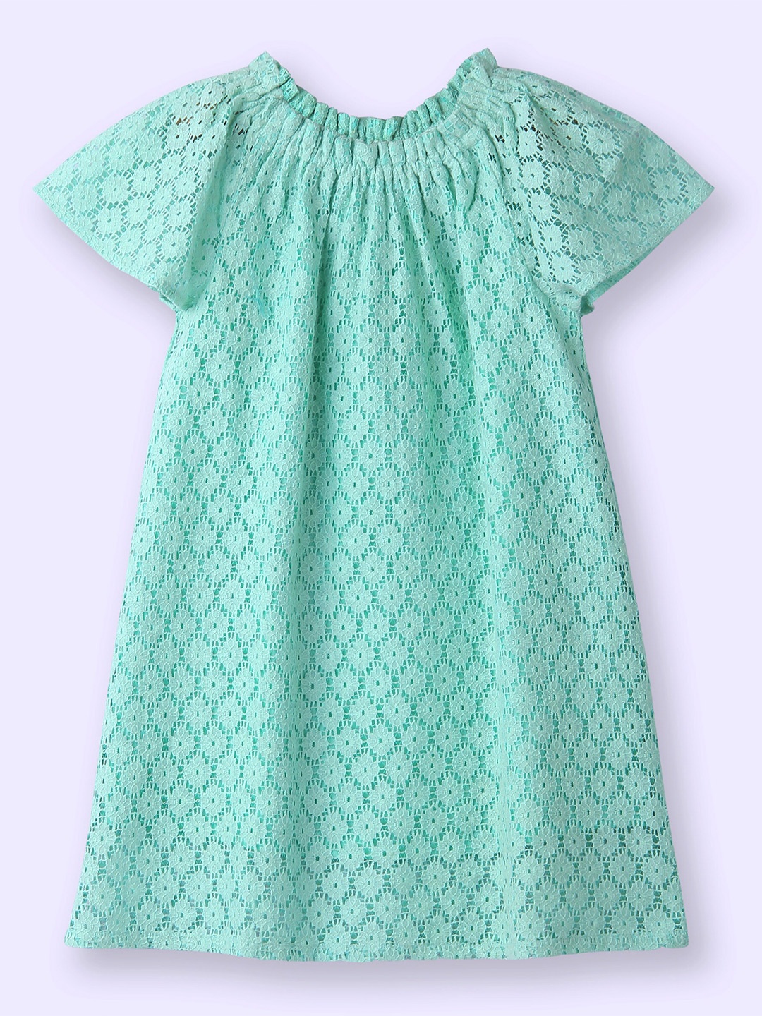 

Beebay Girls Lime Seersucker Stripe Embroidered Dress, Sea green